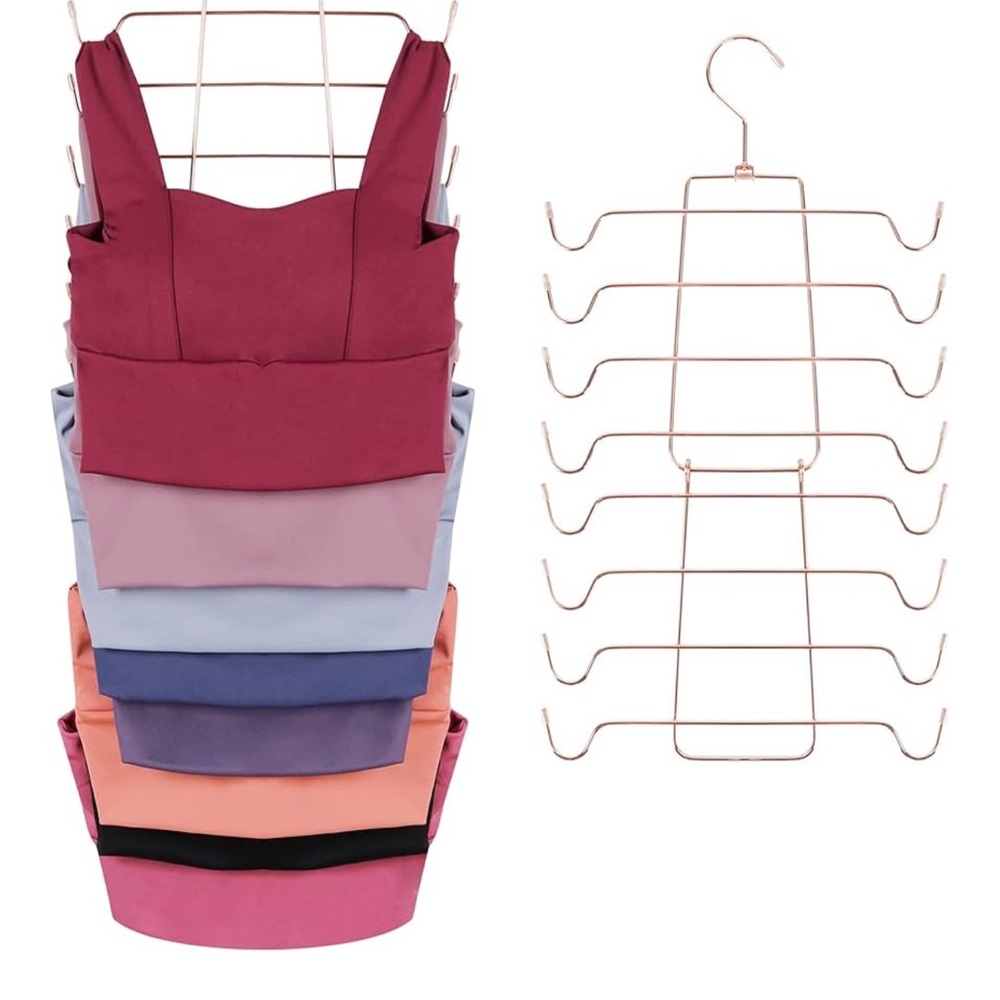 2 Multi-Layer Clothes Hanger - Rose Gold